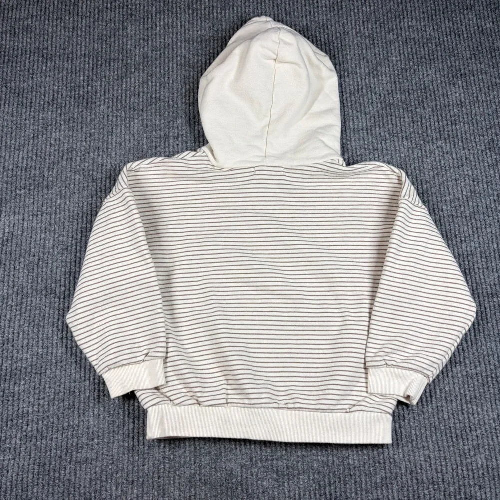 Daily Bebe Kids Striped Hoodie and‎ Joggers Set Cream Brown XL